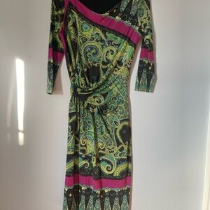 Etro Milano Elegant Paisley Print Dress 42